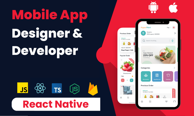 React Native | NodeJS | MongoDB | Redux | APIs Integration | Firebase | Socket.IO